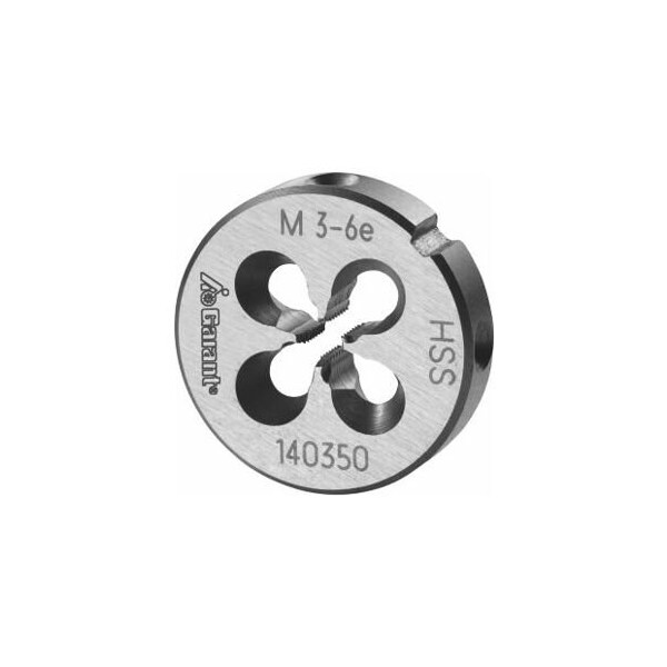 Garant M3X0.5 HSS Round Die, Closed/Pre-Slit Form 140350 M3 - main